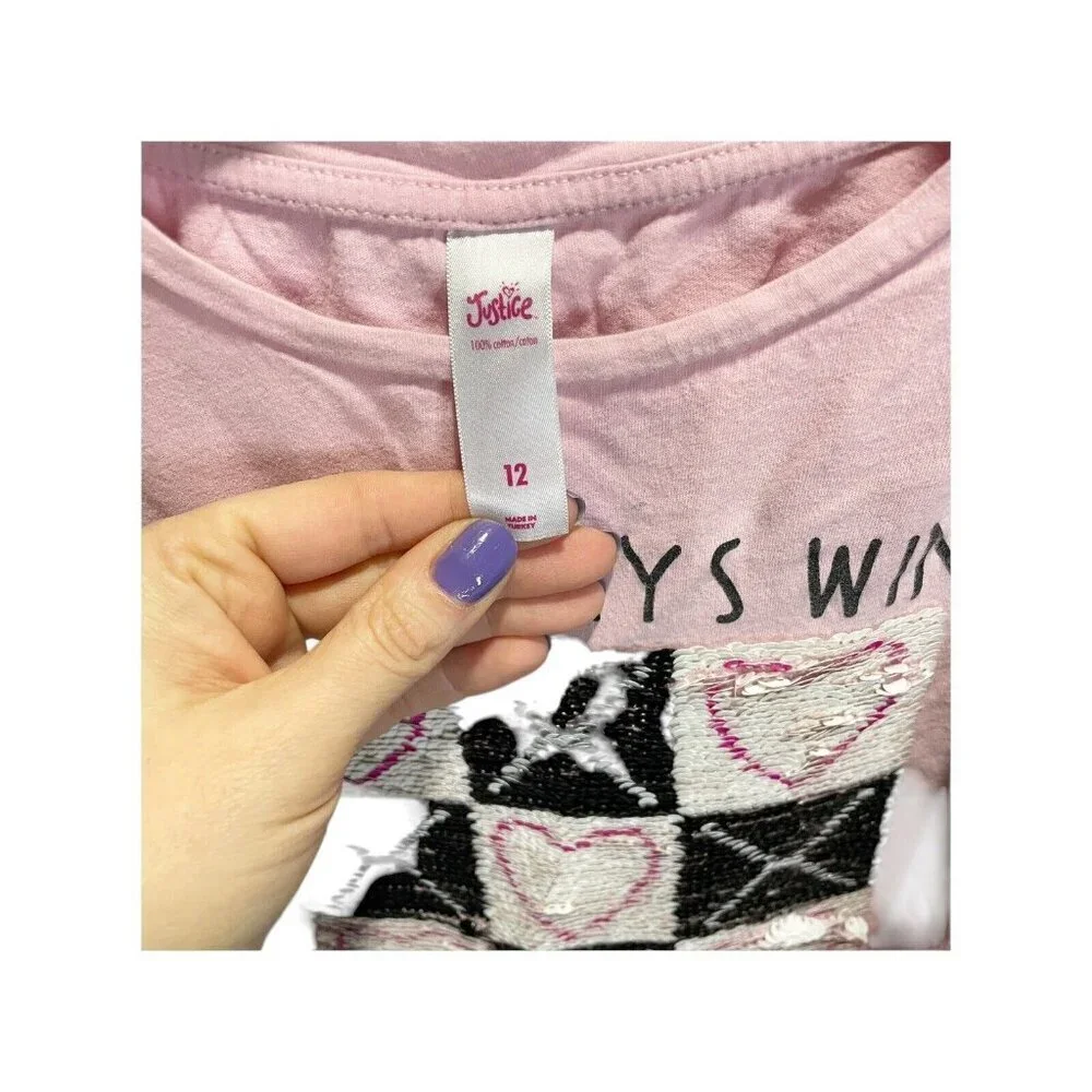Justice Pink Sequin 